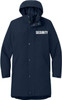 SECURITY Waterproof Insulated Sideline Parka Jacket Long Rain Coat with Hood (Double Sided Print)