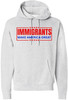 Immigrants Make America Great Printed Hoodie Political Immigration Cotton Blend Hooded Sweatshirt