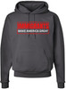 Immigrants Make America Great Printed Hoodie Political Immigration Cotton Blend Hooded Sweatshirt