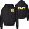 EMT Hoodie Emergency Medical Technician First Responder AMBU Double Sided Hooded Sweatshirt
