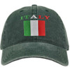 Italy Flag Dad Hat Embroidered Adjustable Italian Flag Unisex Baseball Cap with Buckle Closure