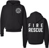 Fire Rescue Team Double Sided Hoodie Sweatshirt Printed Firefighter Dept. First Responder Warm Hooded Pullover