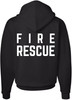 Fire Rescue Team Double Sided Hoodie Sweatshirt Printed Firefighter Dept. First Responder Warm Hooded Pullover