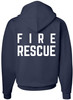 Fire Rescue Team Double Sided Hoodie Sweatshirt Printed Firefighter Dept. First Responder Warm Hooded Pullover