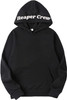 Reaper Crew Embroidered Hoodie Grim Reaper Hood Design Unisex Hooded Sweatshirt, Black