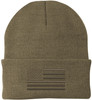American Flag 100% Acrylic Skull Cap, USA Army Military Tactical Winter Warm Beanie Watch Hat