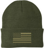 American Flag 100% Acrylic Skull Cap, USA Army Military Tactical Winter Warm Beanie Watch Hat