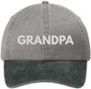 Grandpa Embroidered Baseball Cap | 100% Cotton Twill Two Tone Grandfather Fathers Day Hat