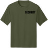 Moisture Wicking Security Printed T-Shirt | 100% Polyester Crewneck Uniform Guard Agent Shirt Sleeve Shirt