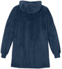 Oversized Plush Fleece Poncho for Women Sherpa Style 1/2 Zip Hooded Popover 100% Polyester