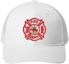 FIRE DEPT. Embroidered Trucker Hat Fire Rescue Symbol Mesh Back Baseball Cap