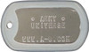 US Military Dog Tag Set - ID Matte Metal ID Dog Tags Necklace Complete Set with 2 Chains and 2 Silencers