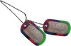 US Military Dog Tag Set - ID Matte Metal ID Dog Tags Necklace Complete Set with 2 Chains and 2 Silencers