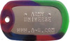 US Military Dog Tag Set - ID Matte Metal ID Dog Tags Necklace Complete Set with 2 Chains and 2 Silencers
