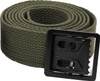 100% Cotton Web Belt – Military Tactical Canvas Belt with Open-Face Buckle, Adjustable 54” Long