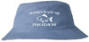 Women Want Me Fish Fear Me Embroidered Bucket Hat Funny Fishing Meme Angler Outdoor Fisherman Cap