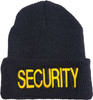 Security Beanie Watch Cap 100% Wool Security Winter Embroidered Guard Beanie Cold Weather Hat USA Made