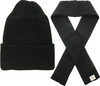 ARMYU US Army Genuine GI Military 100% Wool Scarf & Military Genuine GI Winter USN Warm Wool Hat Watch Cap (2 Piece Set)