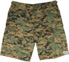 Army Universe Mens Tactical Cargo BDU Shorts Six Pocket Army Navy Military Camo Stylish BUTTON FLY Uniform Work Shorts
