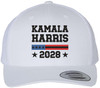 Kamala Harris 2028 Embroidered Trucker Hat Political Election Mesh Back Cap