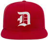 Old English Alphabet D Embroidered Baseball Cap | Classic Gothic Letter Adjustable Flat Bill Snapback Unisex Hat