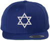 Star of David Hat Magen David Embroidered Baseball Cap Jewish Adjustable Flat Bill Snapback Hat