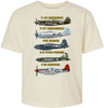 Kids WWII Warbird Aircraft T-Shirt – P-51 Mustang & B-17 Flying Fortress – Aviation Graphic Tee