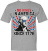 No Kings in America Since 1776 T-Shirt | Washington Graphic Patriotic Shirt | July 4th USA Freedom Day Tee