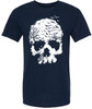 Skull with Birds and Trees Printed T-Shirt Gothic Punk Dark Aesthetic 100% Cotton Crewneck Tee