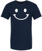 Smile Face Graphic Printed T-Shirt Happy Face Minimalist Streetwear 100% Cotton Crewneck Tee