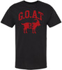 G.O.A.T. Printed T-Shirt Goat Silhouette Number 12 Sports Graphic 100% Cotton Crewneck Tee