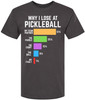 Why I Lose at Pickleball T-Shirt Funny Doubles Player Humor for Men & Women 100% Cotton Graphic Tee