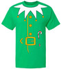 Elf Printed T-Shirt | Holiday Christmas Costume Crewneck Tees | Short Sleeve Fun Party Shirt for Men & Women