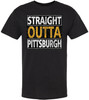 Straight Outta City Printed T Shirt Hometown Pride Urban Streetwear Football Fan Tee 100% Cotton