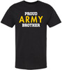 Proud Army Family T-Shirt | USA Military Support & Patriotic Family Matching Short Sleeve Unisex Shirt, Black