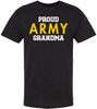 Proud Army Family T-Shirt | USA Military Support & Patriotic Family Matching Short Sleeve Unisex Shirt, Black