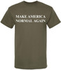 Make America Normal Again Printed T-Shirt | Funny Political Statement Short Sleeve Tee