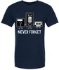 Never Forget Printed T-Shirt Retro Vintage 80s 90s Geek 100% Cotton Crewneck Tee
