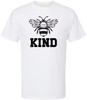 Bee Kind Printed T Shirt Bee Graphic Inspirational Shirt 100% Cotton Crewneck Tee