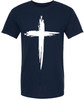 Christian Cross Printed T Shirt Faith Religious Jesus Shirt 100% Cotton Crewneck Tee