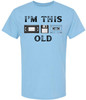 I'm This Old Printed T-Shirt Retro Tech 80s 90s Nostalgia Humor 100% Cotton Crewneck Tee