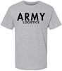 Army Logistics Physical Training T-Shirt | U.S. Military Supply PT Running Gym Exercise Corps Athletic Tee for Men & Women