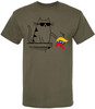 Cool Cat Knocking GOP Elephant Printed T-Shirt Funny Political Satire Cotton Crewneck Tee