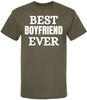 Best Boyfriend Ever Printed T-Shirt Romantic Boyfriend Anniversary Valentines Day Cotton Crewneck Tee