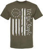We the People 1776 USA Distressed Flag T-Shirt | US Independence Day July 4th Patriot Freedom Short Sleeve Shirt