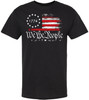 We the People 1776 Distressed US Flag T-Shirt | USA Independence Day Patriotic Short Sleeve Tee