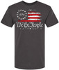 We the People 1776 Distressed US Flag T-Shirt | USA Independence Day Patriotic Short Sleeve Tee