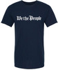 We The People Printed T-Shirt Patriotic USA Constitution Graphic Cotton Crewneck Tee
