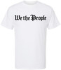 We The People Printed T-Shirt Patriotic USA Constitution Graphic Cotton Crewneck Tee