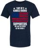 1 Out Of 3 Kamala Harris Supporters Are Just As Stupid As The Other 2 Printed T-Shirt Distressed American Flag Tee